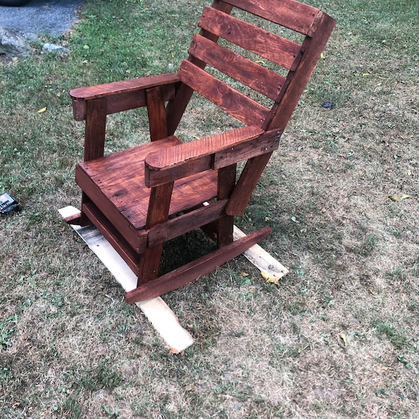 Lodge Rocking Chair Etsy