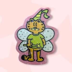 Garfield Sticker Sparkly - Etsy