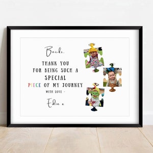 Impresión de regalo de agradecimiento personalizada, póster de regalo de agradecimiento para guardería, regalo para maestros de fin de año escolar, regalo de clase personalizado, marco para guardería escolar