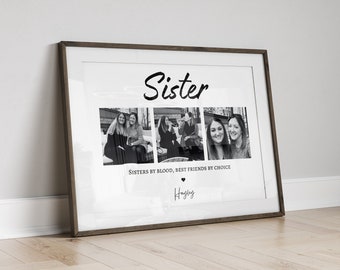 Personalised Sister Photo Print, Sister Gift, Keepsake, Birthday Sister Gifts, Birthday Gift for Her, Gifts For Sisters, Best Friend Gift