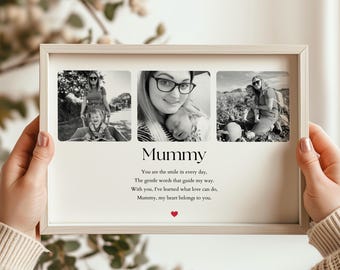 Personalisierter Mutter Foto Druck, Mutter Tochter Geschenk, Zitat Wand Kunst Geburtstag Poster