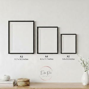 Personalised New Baby Print, New Parents Family Hands Line Art Gift, Newborn Keepsake image 5