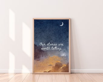 ACOTAR Quote Print: Sarah J Maas Bookish Wall Art (Digital Download)