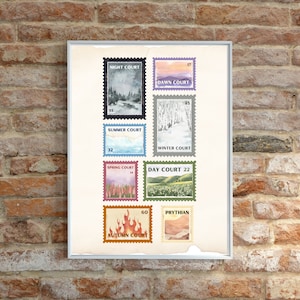 ACOTAR Prythian Briefmarkensammlung | Digitaler Download | Sofort PDF Download