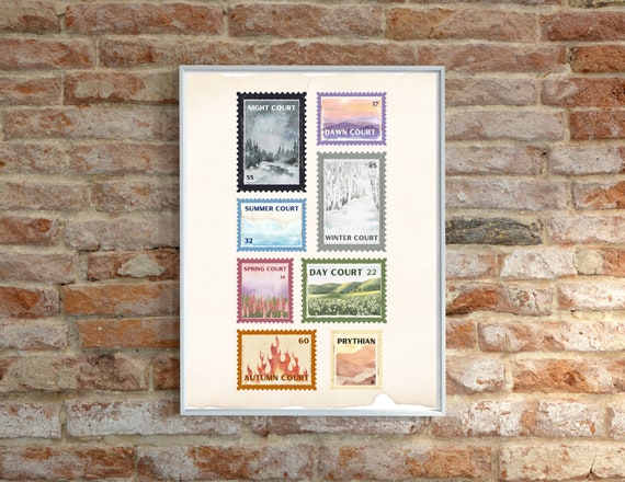 ACOTAR Prythian Stamp Collection | Digital Download | Instant PDF Download