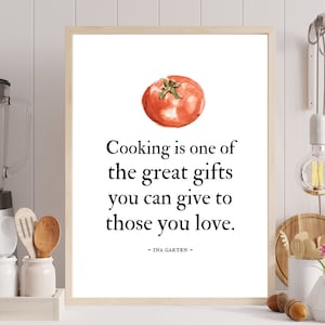 Kitchen Digital Print | Ina Garten | Julia Child | Giada De Laurentiis | Food Print | Food Quote | Instant Download PDF | PDF Print