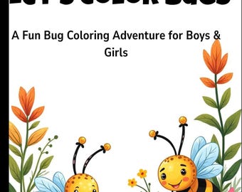 Bug Coloring Book for Kids | 90+ Cute Insect Activity Pages (PDF)