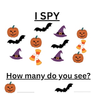 I Spy Halloween Printable Download