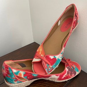 Peach Espadrilles Etsy