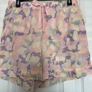 Shorts Stars Above Women&#39;s Floral Print Soft Pajama Shorts, M NEW