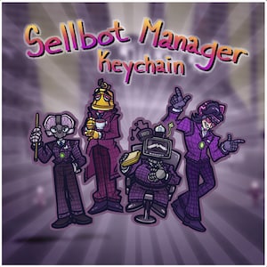 Toontown: Corporate Clash / Sellbot Manager Keychains
