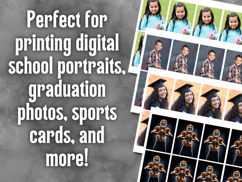 DIY Wallet Photo Template 2.5x3.5" Printable Canva Template (instant