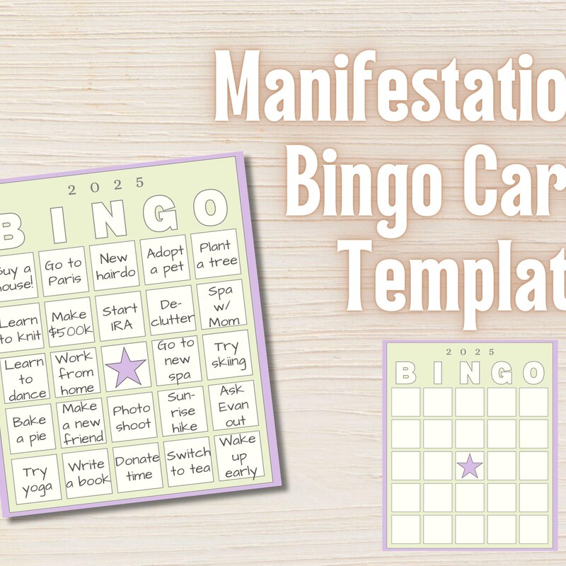 Manifest Cards - Etsy