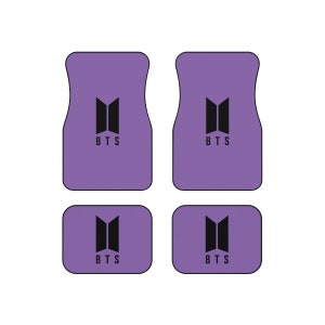 BTS 車用フロアマット、K-POP アーミー車用マット - BTS 車用アクセサリー (4 個セット)