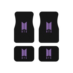 BTS Car Floor Mats, K-POP Army Car Mats - BTS Car Accessories (Set of 4) V2