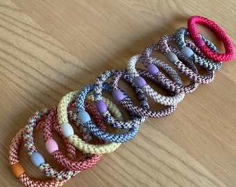 Kknekki Bon Dep Original 3er Set Haargummis Haarbänder Armband Einschulung Sommer