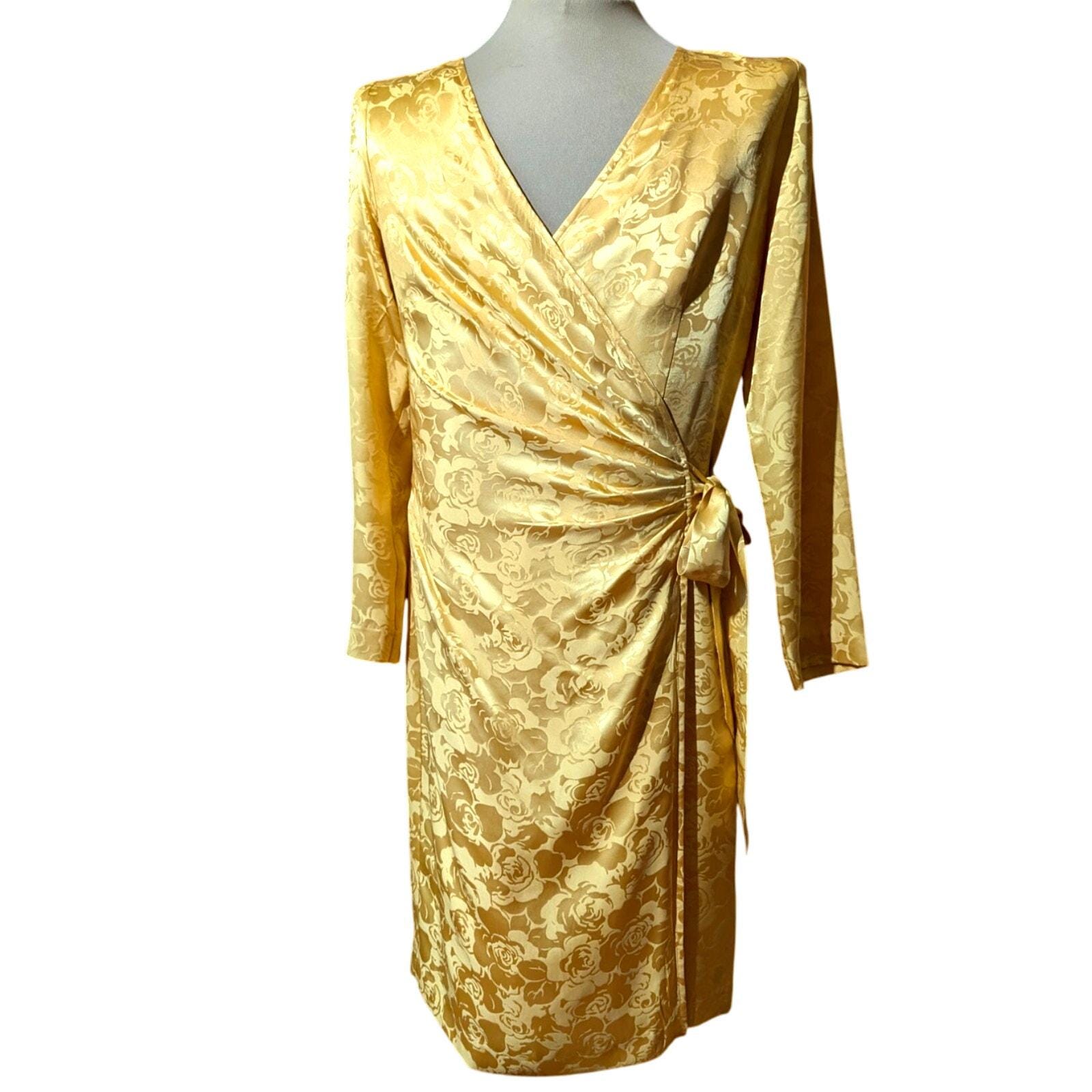 slim fit dress slacks Rihoas Champagne Satin Midi Dress Flutter Sleeve V-Neck For Wedding Guest, Bridesmaid, Apricot / S