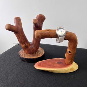 Wood watch stand,Watch holder,Jewellery holder man,Wristwatch Storage,Driftwood Timepiece Display,Jewelry stand,Watch tree,Watch display
