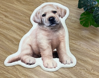 Personalized Pet Portrait Rug,Custom Rug for Dog Cat,Pet Shaped Rug,Door Mat,Floor Carpet,Bathroom Rug,Pet Memorial Gift,Valentine's Gift