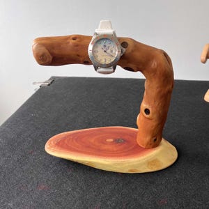 Wood watch stand,Watch holder,Jewellery holder man,Wristwatch Storage,Driftwood Timepiece Display,Jewelry stand,Watch tree,Watch display