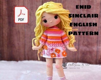 Amigurumi-Muster ENID SINCLAIR Häkelgeschenke Plüsch zum Ausdrucken PDF-Anleitung Englisch