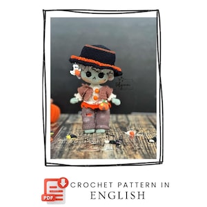 Wzór amigurumi: Lalka JACK, prezenty szydełkowe, pluszowa lalka do druku, samouczek w formacie PDF (angielski)
