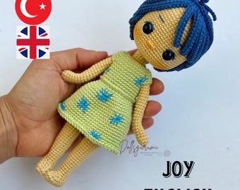 Wzór Amigurumi Lalka Radość Szydełkowe Prezenty Pluszowe Wydrukuj PDF Samouczek Angielski