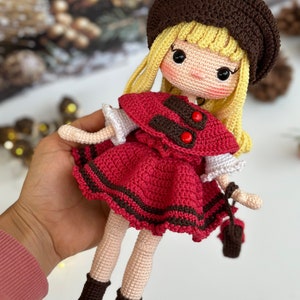 Amigurumi Pattern Ruby Doll Crochet Gifts Plush Printable PDF Tutorial ...