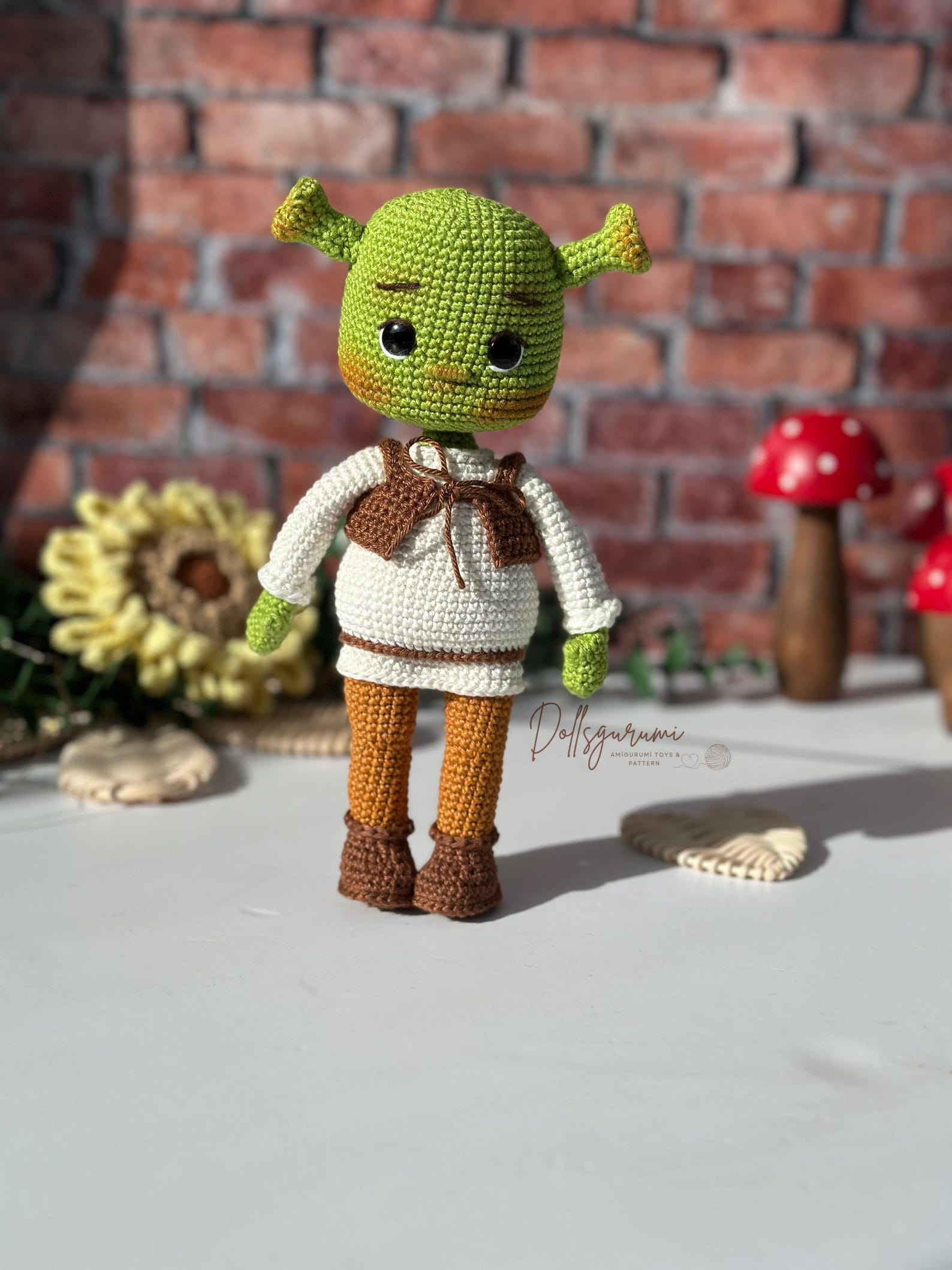 Amigurumi Pattern Shrek Doll Crochet Gifts Plush Printable PDF Tutorial ...