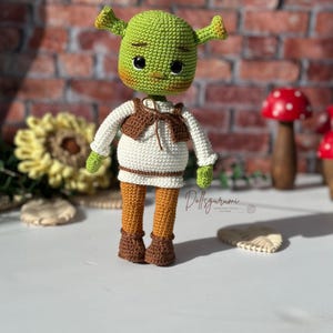 Amigurumi Pattern Shrek Doll Crochet Gifts Plush Printable PDF Tutorial ...