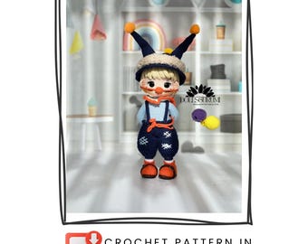 Amigurumi Pattern Joker JANGLESS Doll häkeln Geschenke Plüsch Printable PDF Anleitung Englisch