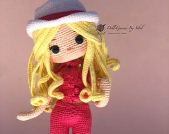 Amigurumi Pattern Pink Doll Crochet Gifts Plush Printable PDF Tutorial English