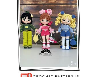 Amigurumi Pattern Belinda-Berry-Cherry Doll Crochet Gifts Plush Printable PDF Tutorial English