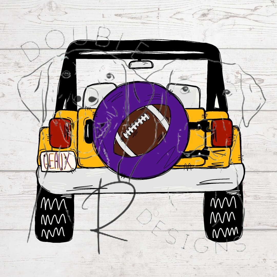 GEAUX Football Jeep PNG Sublimation Etsy