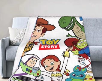Manta Toy Story, Manta de lã personalizada Toy Story, Manta Buzz Lightyear Woody, Manta infantil de desenho animado