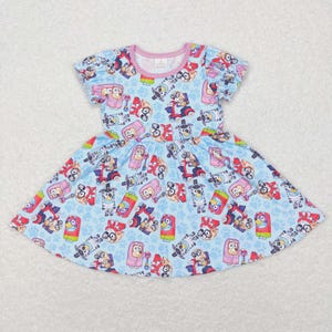 Blue Dog Bluey Twirl Dress