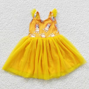 Orange Dog Bluey And Bingo Tulle Dress