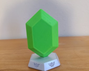 Zelda Rupee with stand