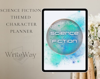 Science Fiction Character Planner: Novelist Worksheets (Digital Download)