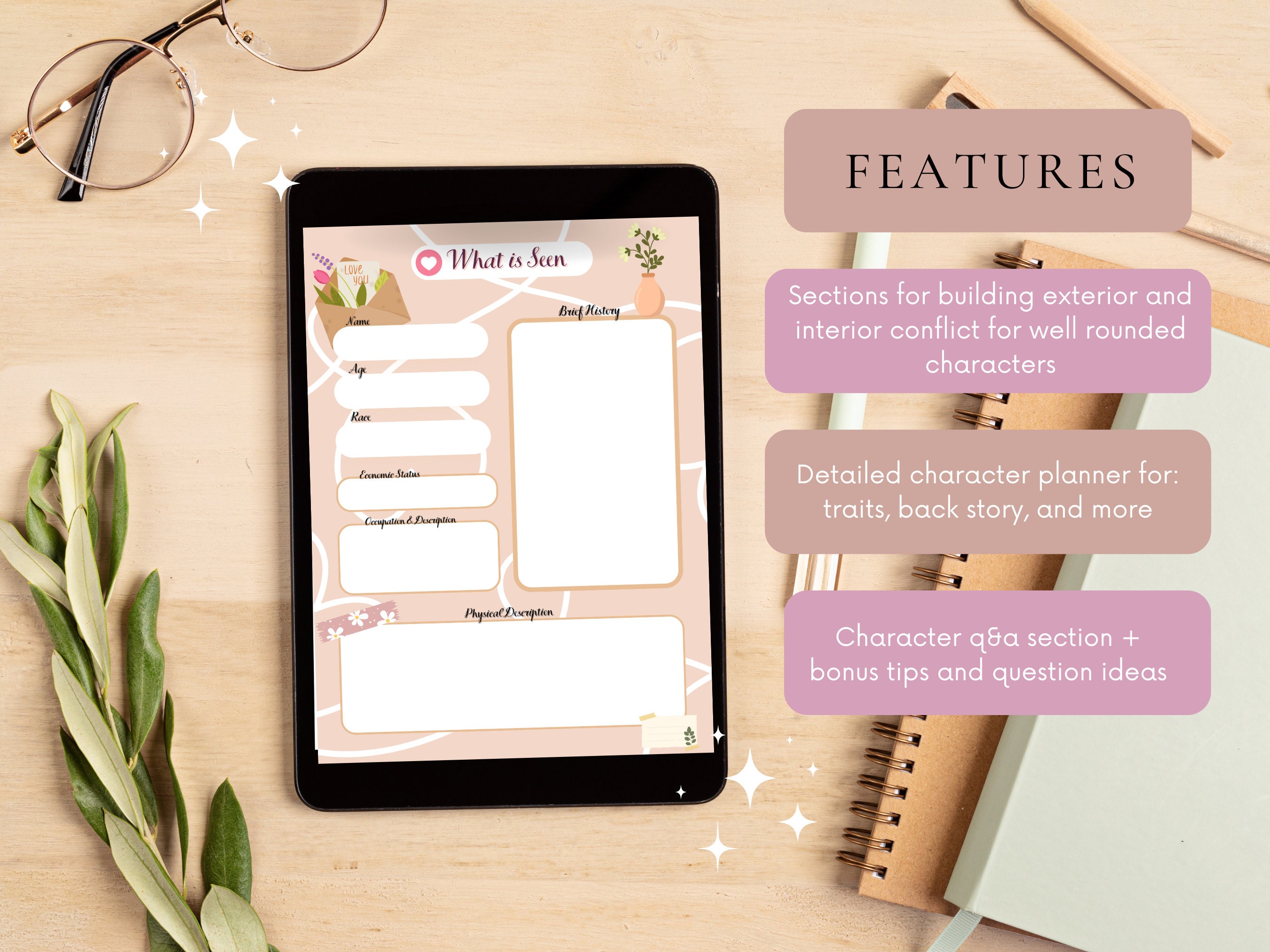 Romantic Character Planner for Romance Novelists, Roleplayers, and More ...