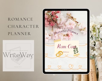 Hojas de trabajo para el desarrollo de personajes románticos: Plantilla para escribir novelas (Descarga digital)