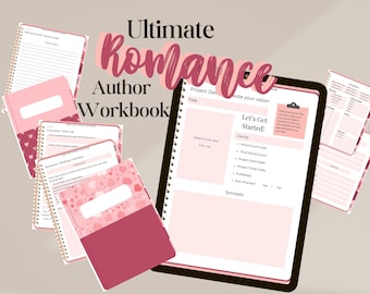 Romance Author Workbook: Novel Planner for Goodnotes, Penly (Digital Download)