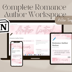 Romance Author Notion Dashboard: Novel Planner Template