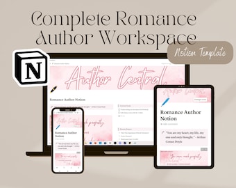 Romance Author Notion Dashboard: Novel Planner Template