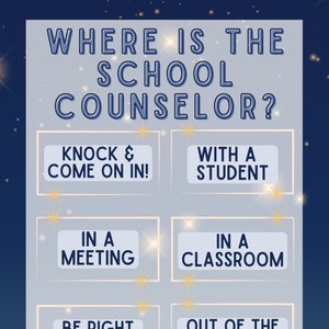Where Is The School Counselor Digital Download, Stars Door Sign