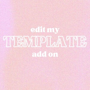 Edit my Template Add-On
