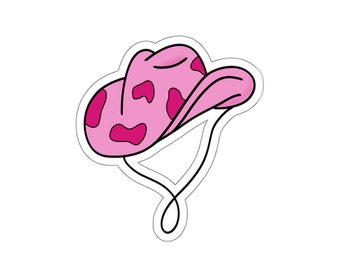 Pink Cowgirl Vibes, Pink Sticker, Cowgirl Sticker, Girly Sticker, Trendy Sticker