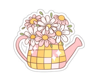 Vibe Aufkleber, Gartenaufkleber, Girly Gartenaufkleber, rosa Aufkleber, Girly Aufkleber, niedlicher Aufkleber, trendige Aufkleber
