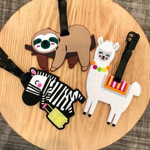 Sloth luggage tag best sale
