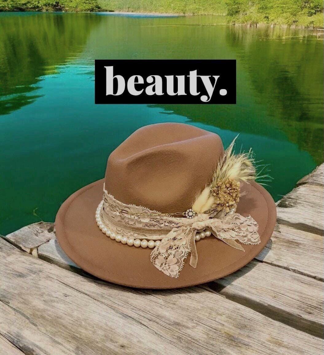 Vintage Style Rancher Hat, Western, Boho, Fedora, Boater  display picture 2